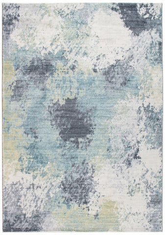 2’ x 7’ Blue Yellow Abstract Sky Runner Rug