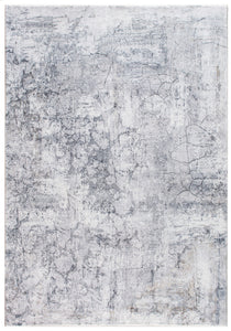 2’ x 7’ Gray Distressed Marble Runner Rug