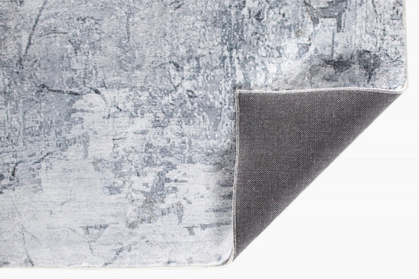 2’ x 7’ Gray Distressed Marble Runner Rug