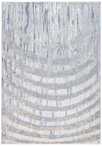 5’ x 8’ Gray Distressed Steps Abstract Area Rug