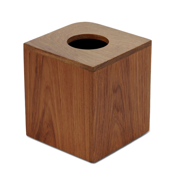 Designer Genuine Teak Tissue Box Cover