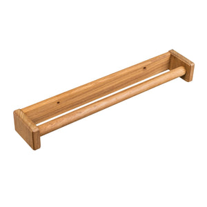 16" Traditional Solid Teak Towel Bar