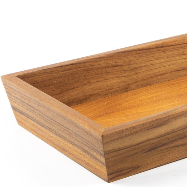 Traditional Solid Teak Vanity Tray