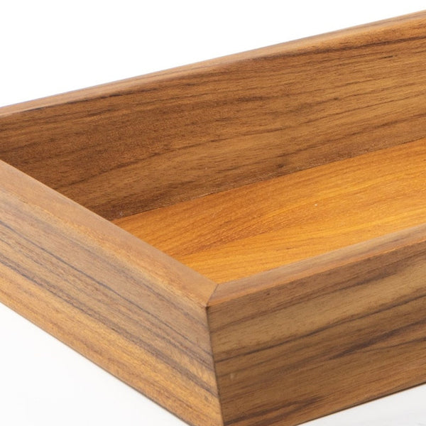 Traditional Solid Teak Vanity Tray