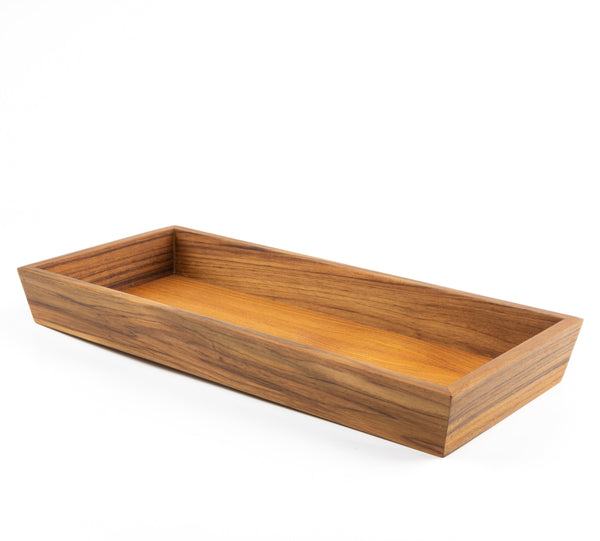 Traditional Solid Teak Vanity Tray