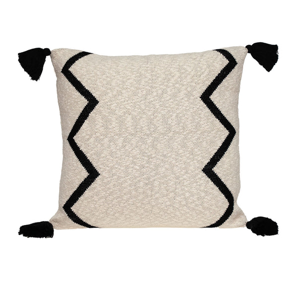 Parkland Collection Zinga Transitional Cream Throw Pillow