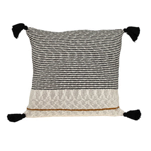 Parkland Collection Theo Transitional Beige Throw Pillow