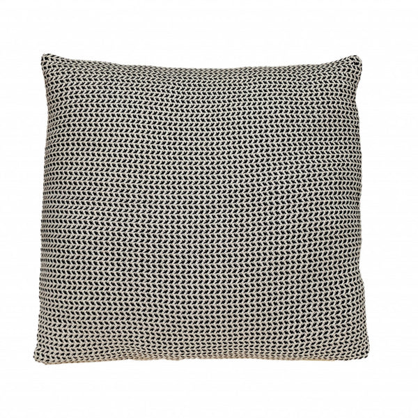 Parkland Collection Willow Transitional Black &amp; Beige Throw Pillow