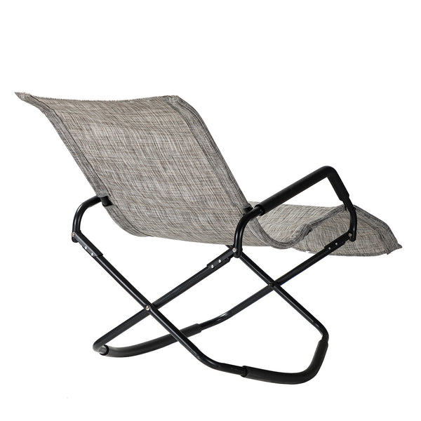 Charcoal Outdoor Reclining Chaise Lounge