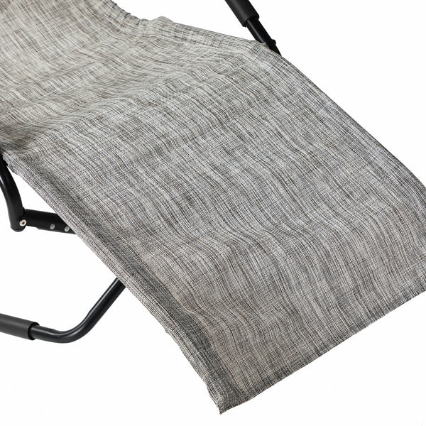 Charcoal Outdoor Reclining Chaise Lounge