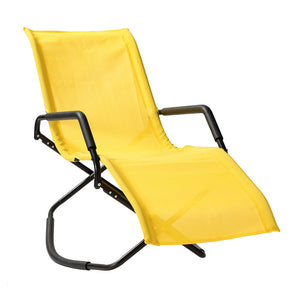 Yellow Outdoor Reclining Chaise Lounge