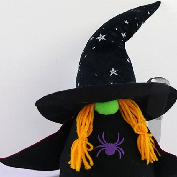 16" Halloween Witch Gnome Sculpture