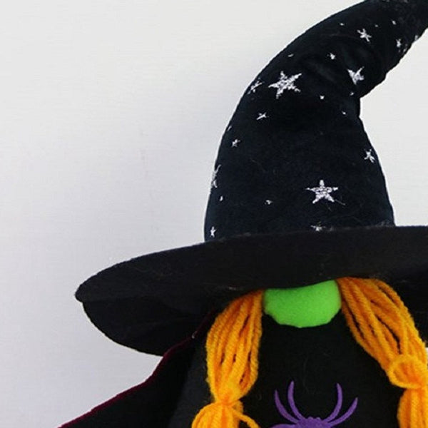 16" Halloween Witch Gnome Sculpture