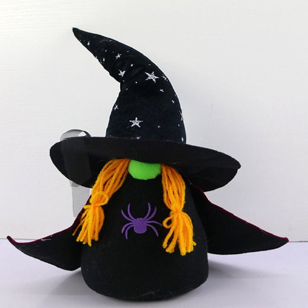 16" Halloween Witch Gnome Sculpture