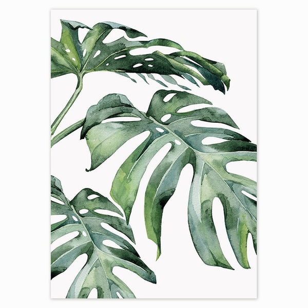 Wall Plant Art on Canvas