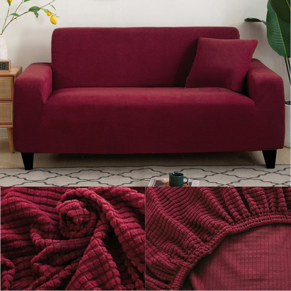 Solid Color Sofa Cover